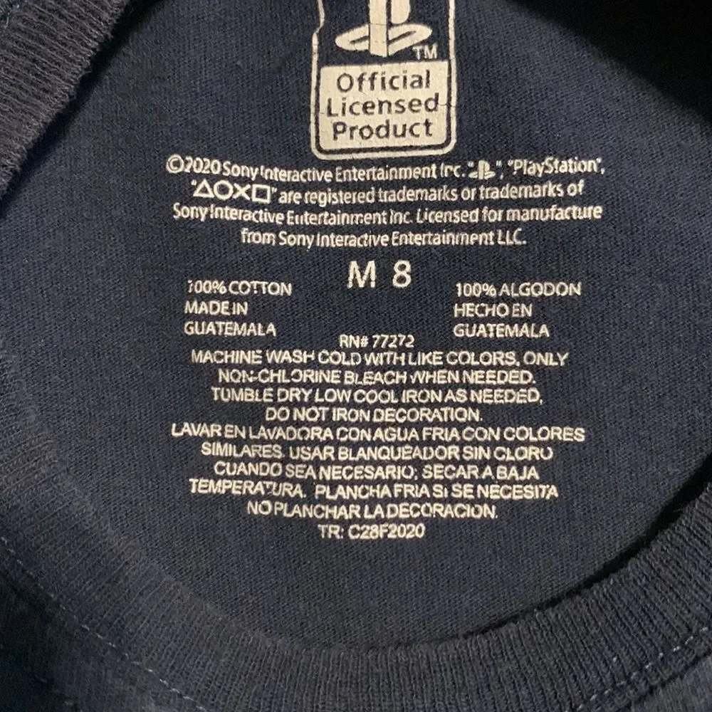 Lot of 2‎ PLAYSTATION gaming T-shirts - size M-(8)